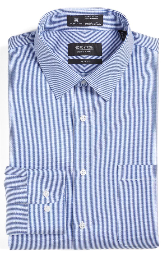 Nordstrom Men's Shop Smartcare™ Trim Fit Stripe Dress Shirt | Nordstrom