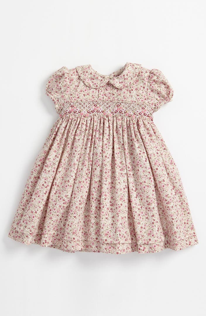 Luli & Me Floral Smocked Dress (Infant) | Nordstrom