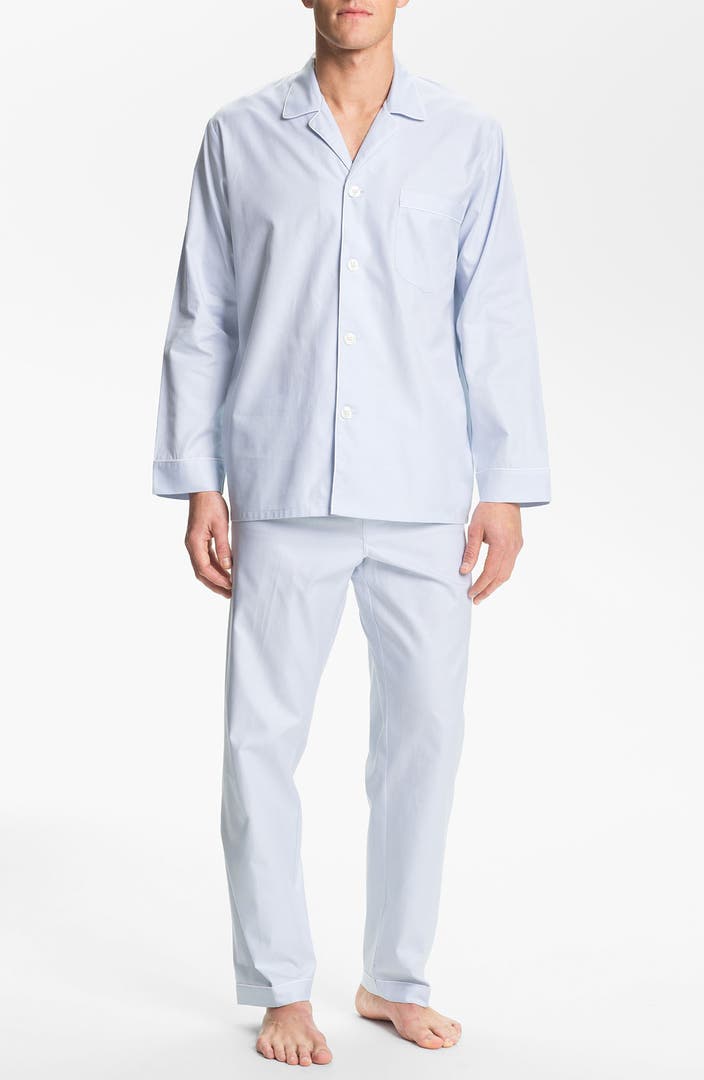 Majestic International Herringbone Cotton Pajamas | Nordstrom