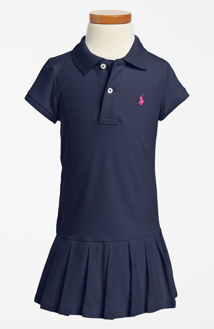 Ralph Lauren Pleated Polo Dress (Toddler Girls) | Nordstrom