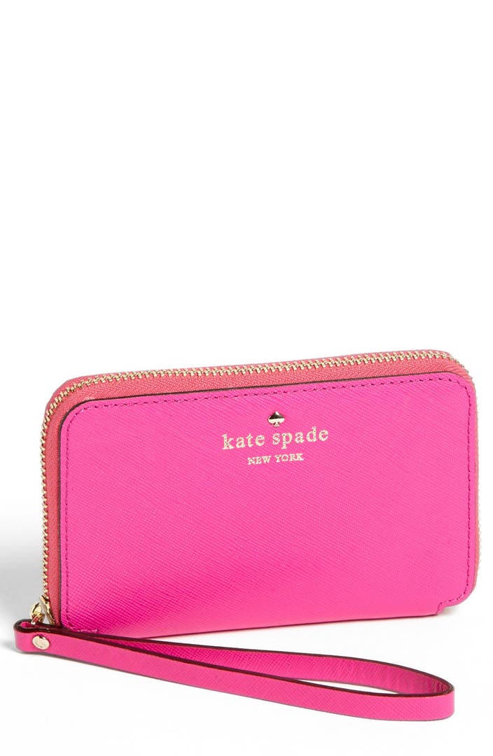kate spade new york 'cherry lane - louie' saffiano leather phone wallet ...
