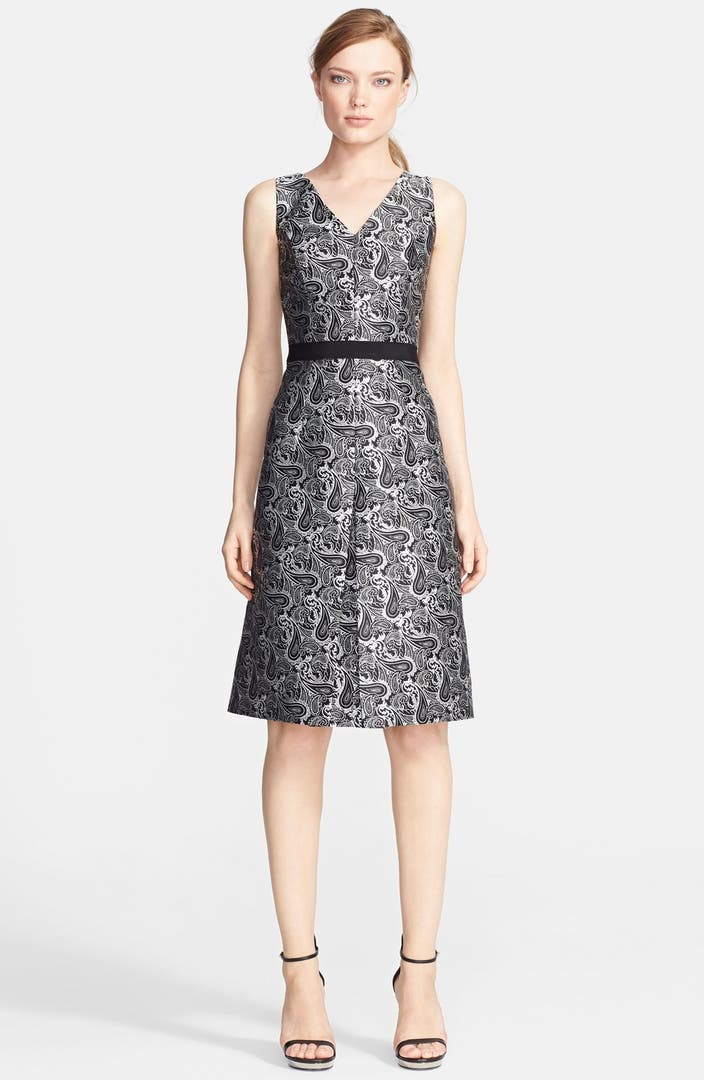 Michael Kors Paisley Jacquard A-Line Dress | Nordstrom