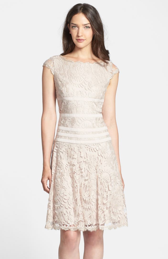 Adrianna Papell Lace Fit & Flare Dress (Regular & Petite) | Nordstrom