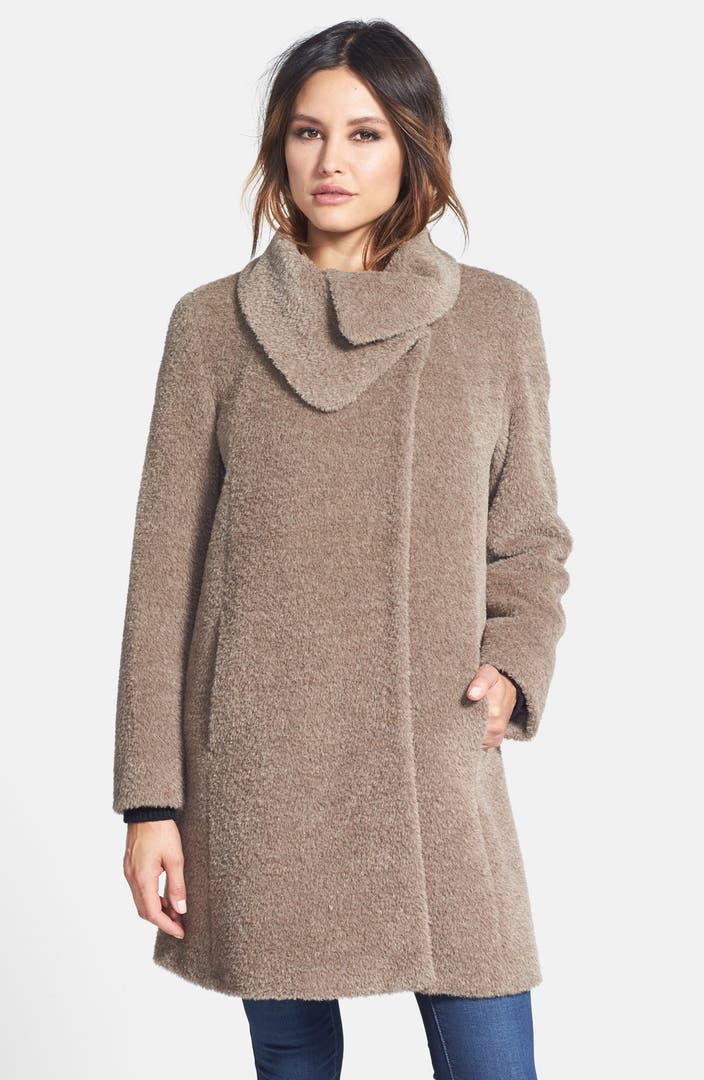 Cinzia Rocca DUE Envelope Collar Wool & Alpaca Coat (Petite) | Nordstrom