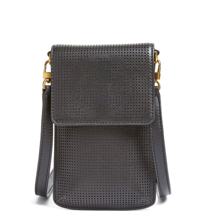 Tory Burch Perforated Leather Smartphone Crossbody Bag ...