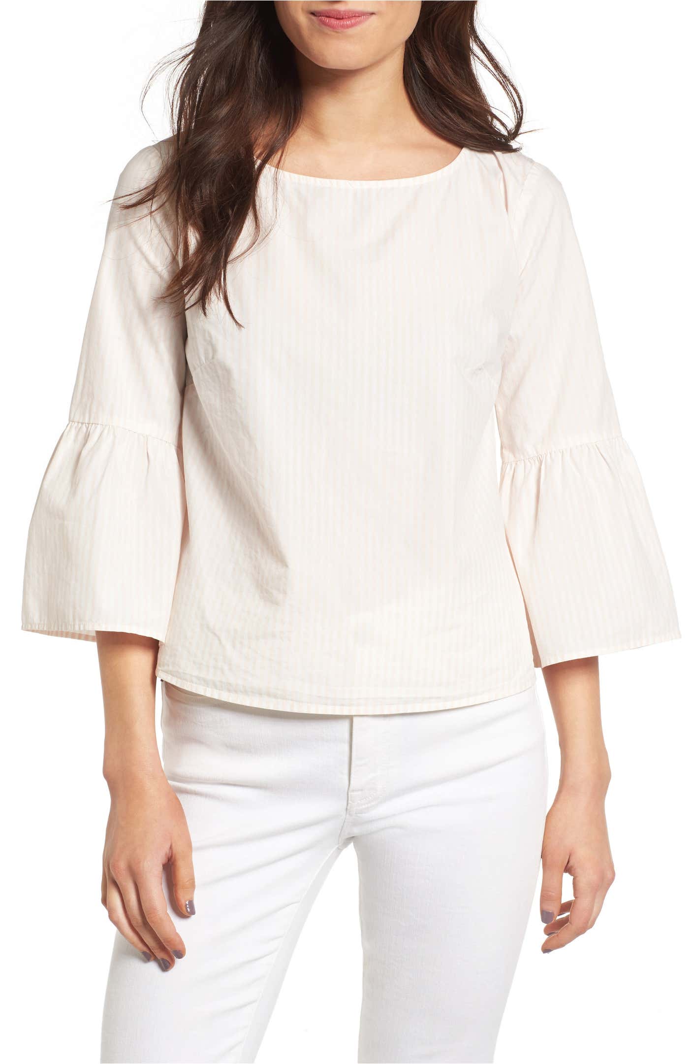 Madewell Bell Sleeve Cotton Top | Nordstrom