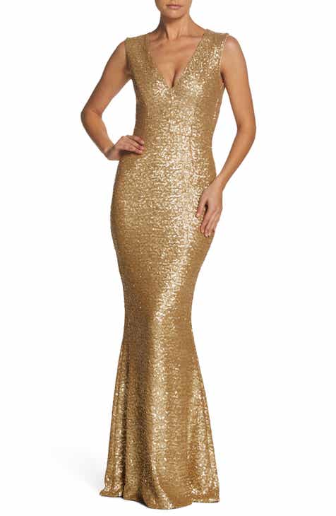 gold dress | Nordstrom