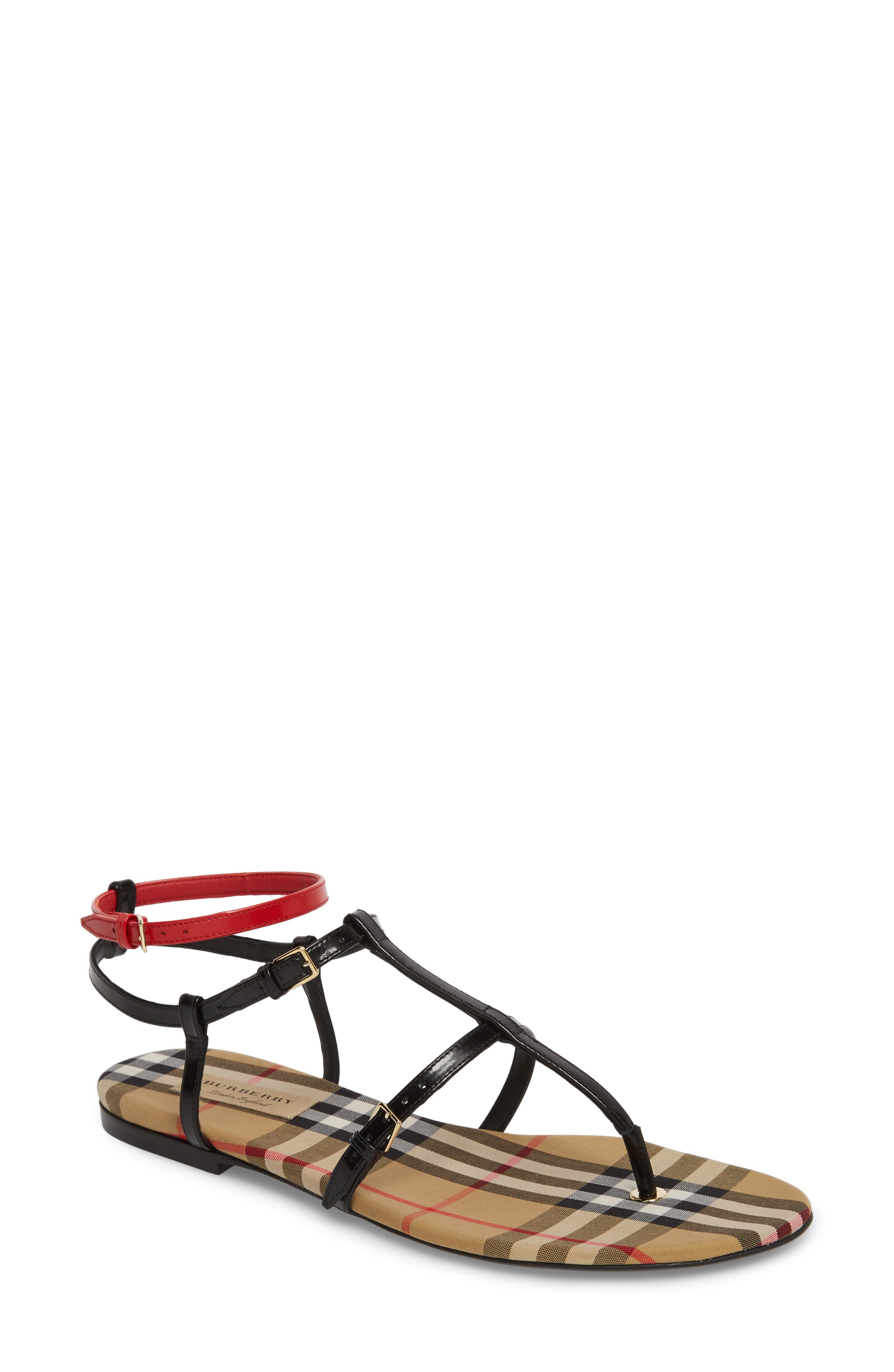 burberry sandals mens silver
