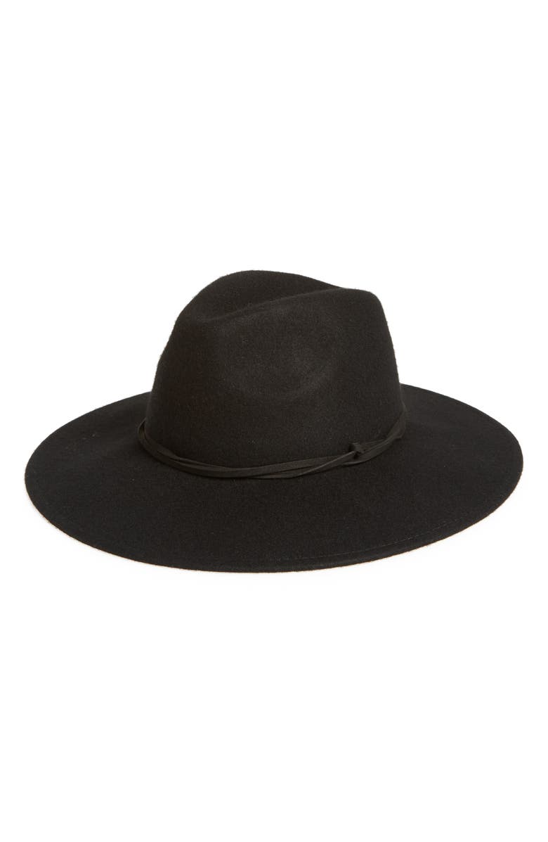 Treasure&Bond Felt Panama Hat,
                        Main,
                        color, Black
