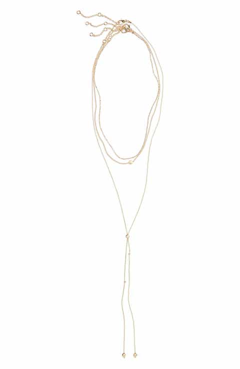 BP. 3-Pack Chain & Lariat Necklaces