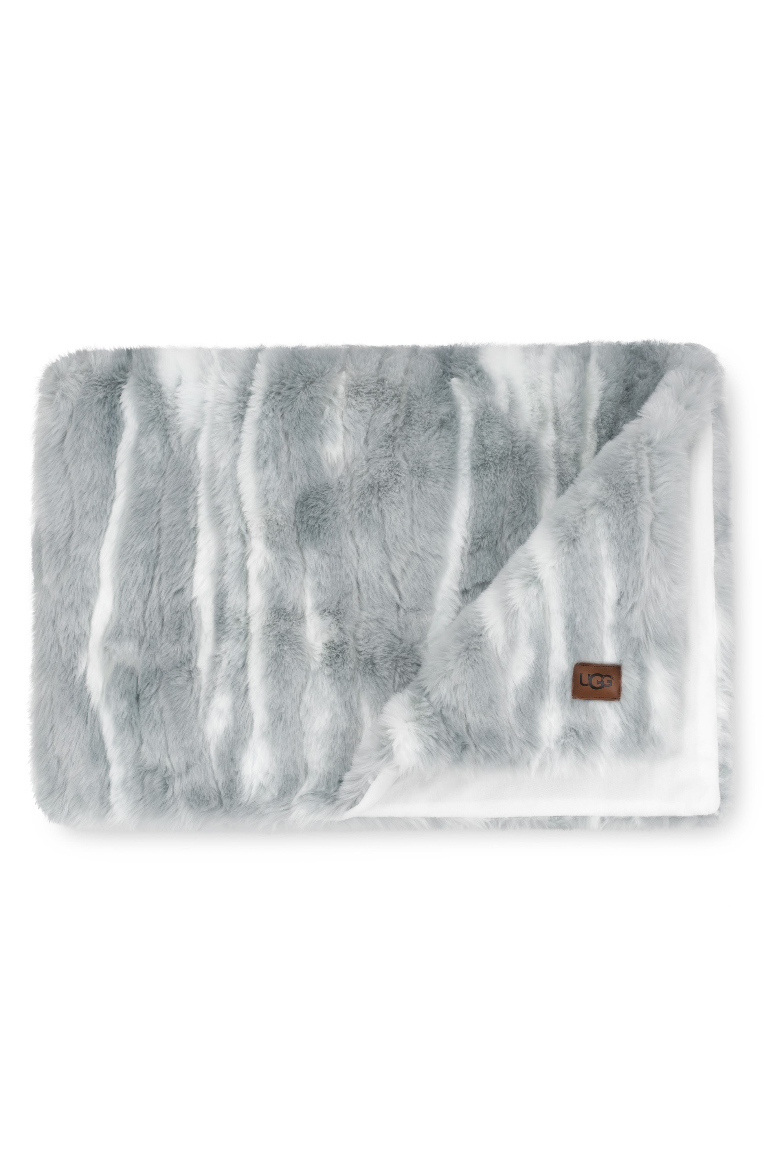 ugg marina faux fur throw