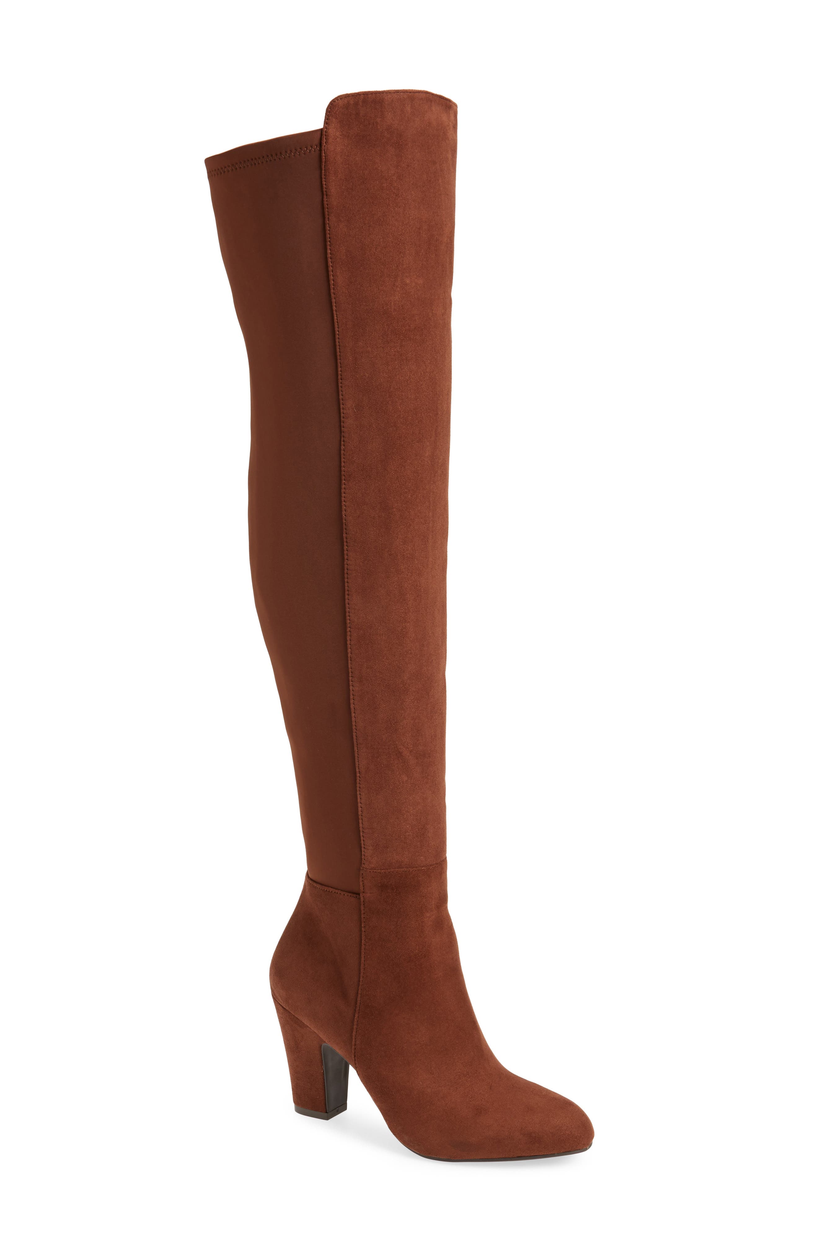 light tan over the knee boots