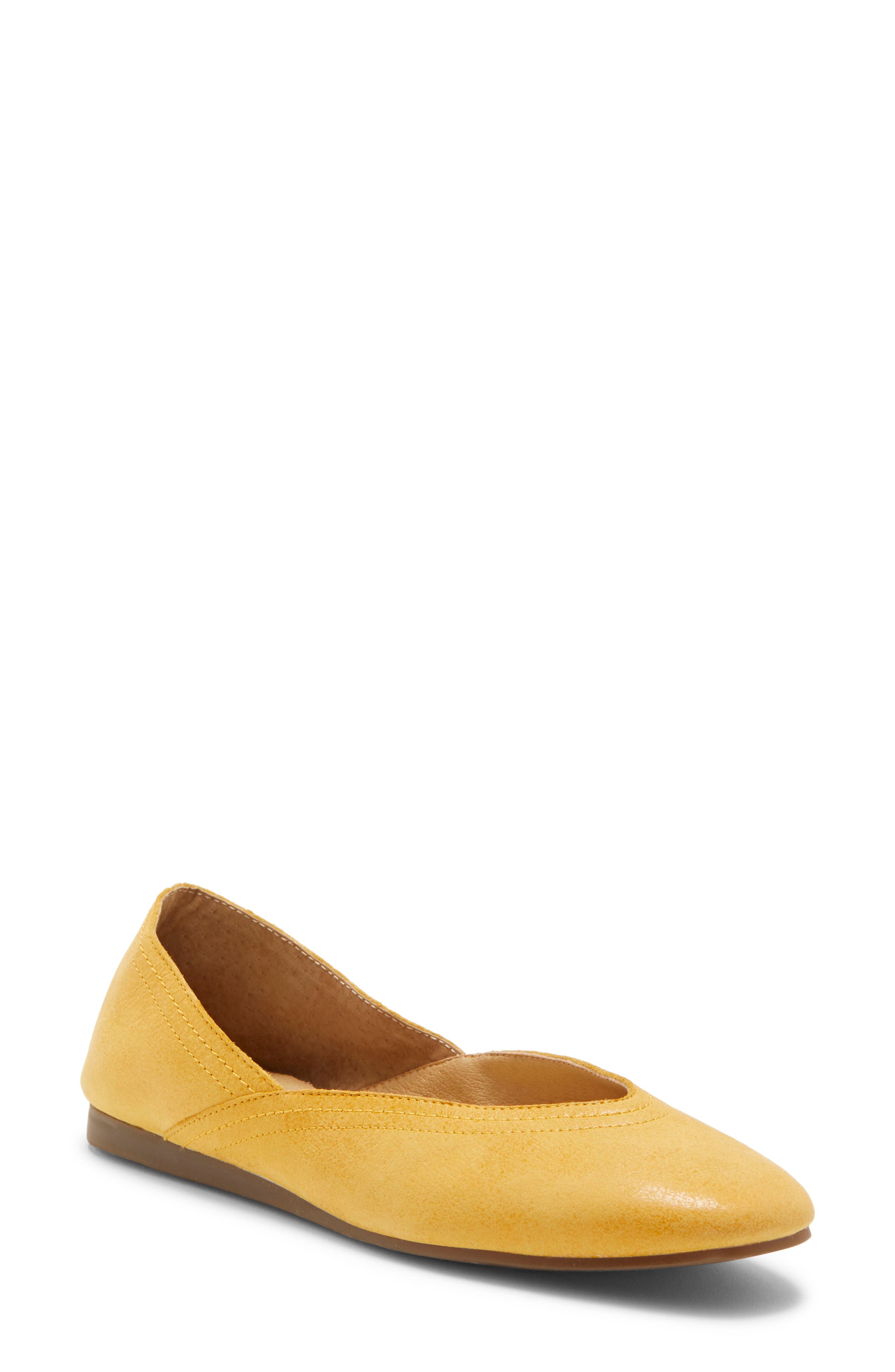 lucky brand yellow flats