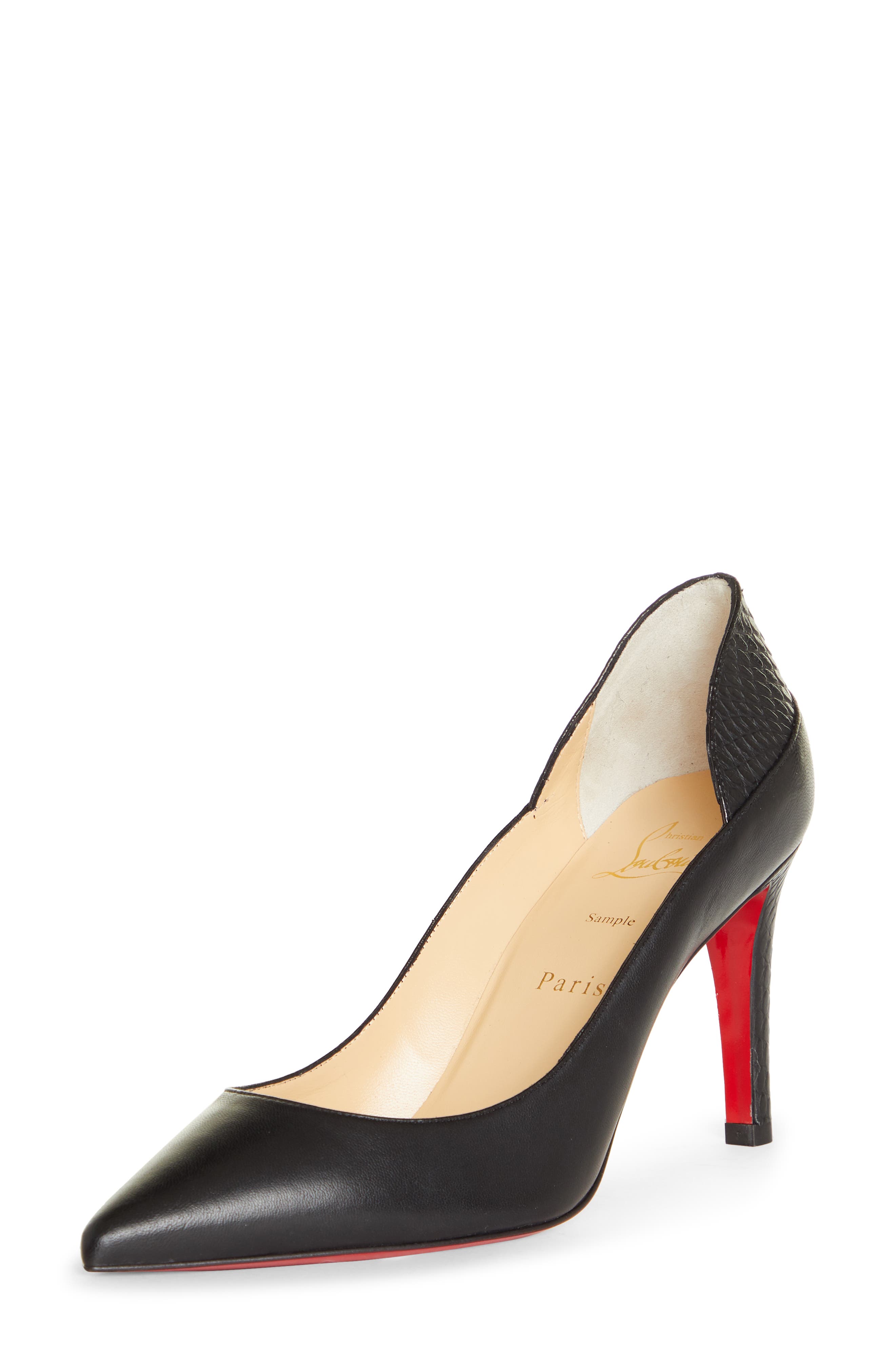 louboutin black shoes red bottom