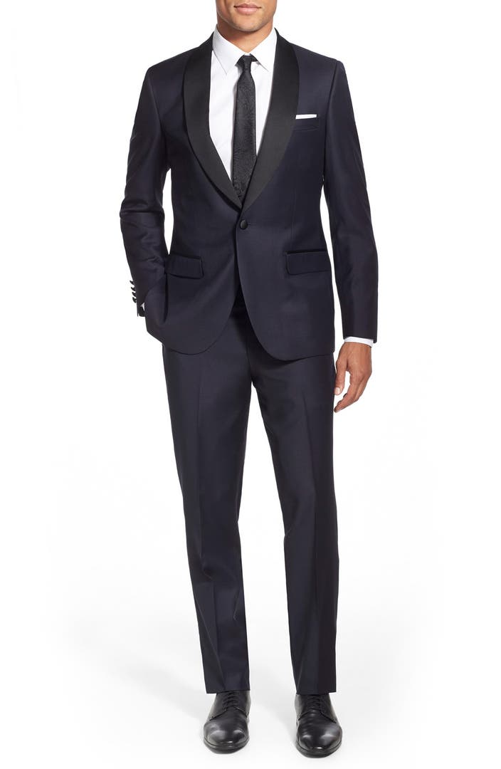 Strong Suit 'Morgan' Trim Fit Solid Wool Tuxedo | Nordstrom