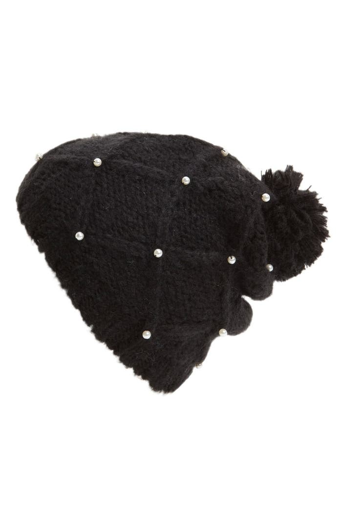 Evelyn K Embellished Knit Hat | Nordstrom