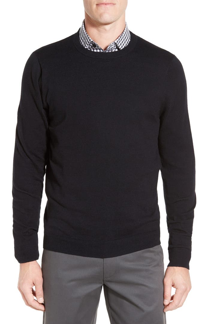 Nordstrom Men's Shop Cotton & Cashmere Crewneck Sweater (Regular & Tall ...