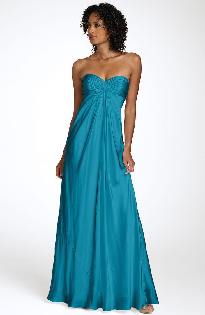 Laundry by Shelli Segal Strapless Charmeuse Gown | Nordstrom
