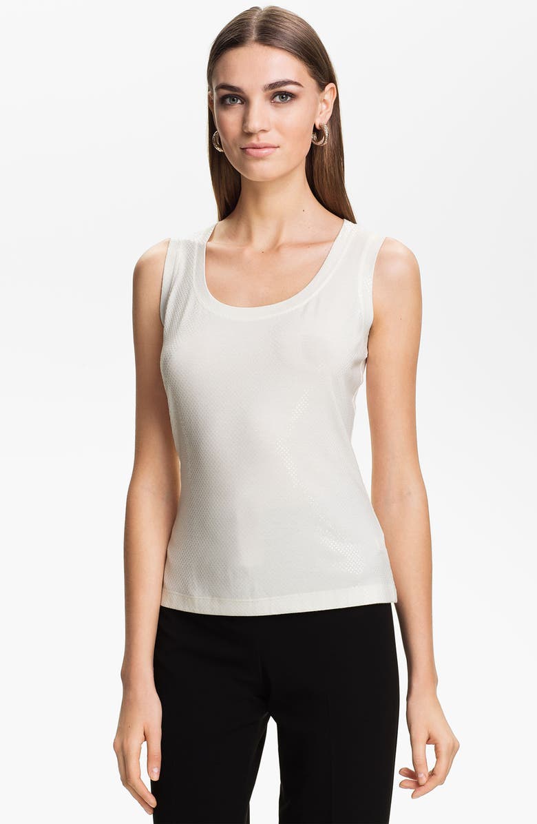 St. John Collection Sequin Jersey Tank | Nordstrom
