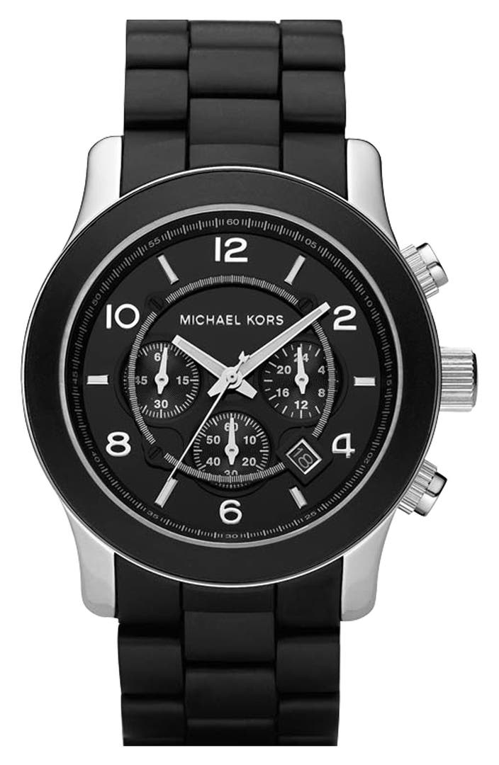 Michael Kors 'Large Runway Silicone Wrap' Watch, 46mm | Nordstrom