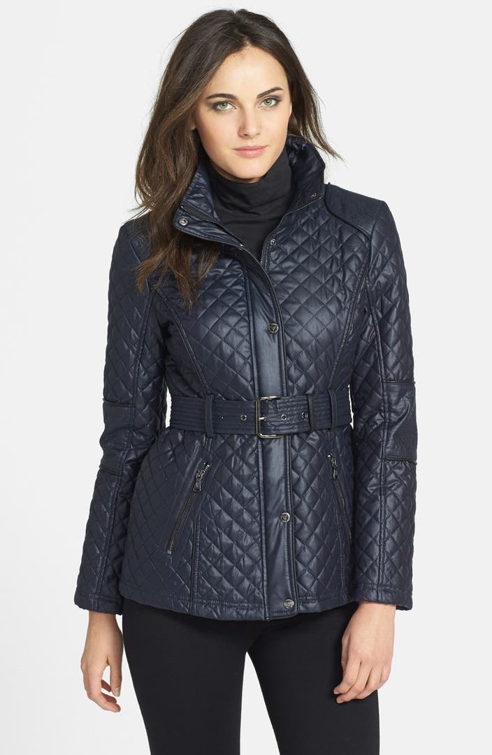 GUESS Belted Quilted Jacket | Nordstrom