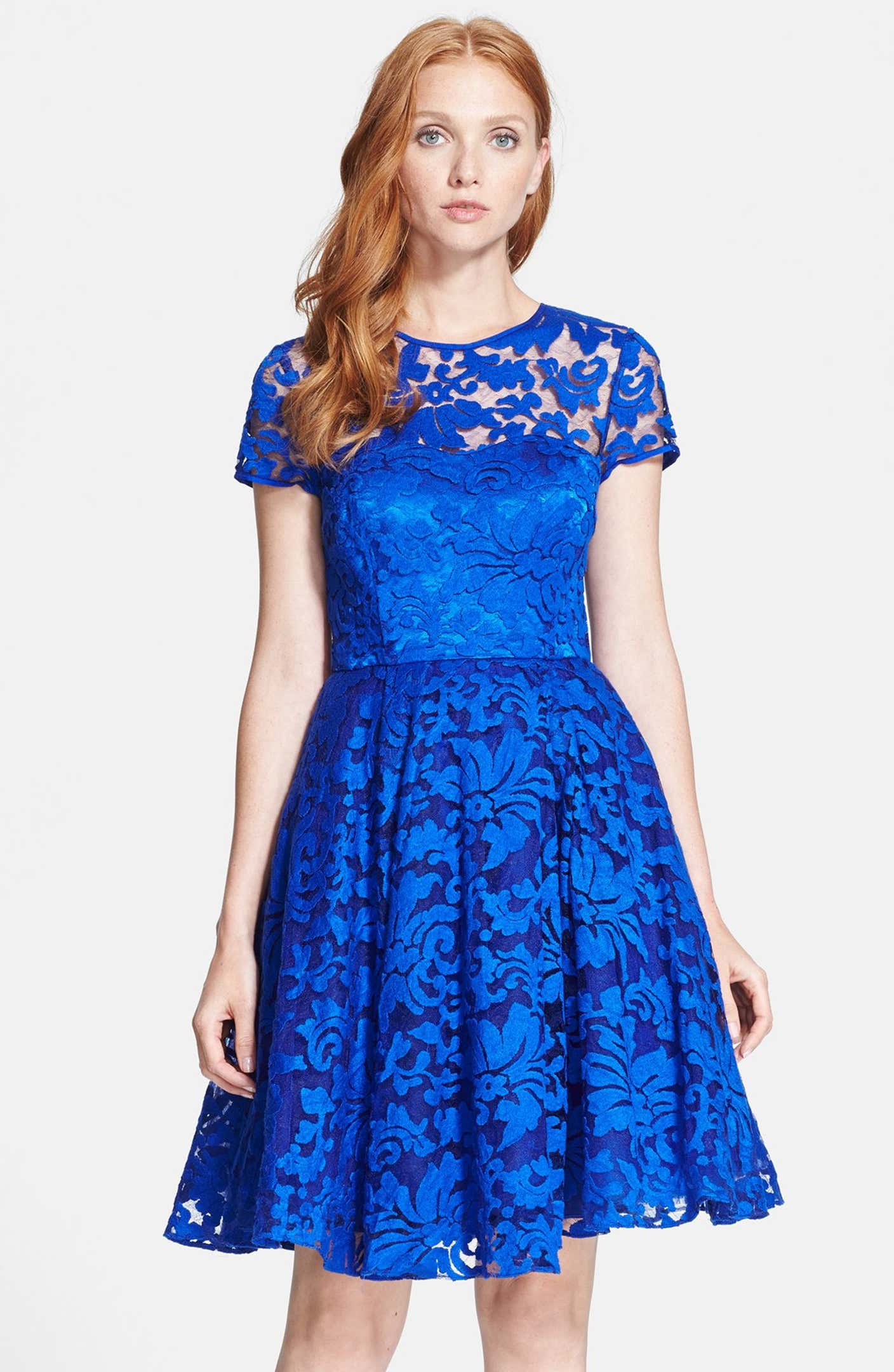 Ted Baker London 'Caree' Lace Fit & Flare Dress | Nordstrom