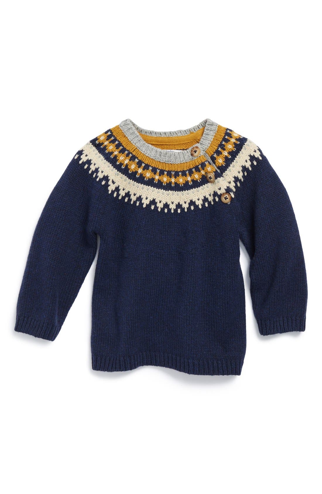 Mini Boden Fair Isle Sweater (Baby Boys) | Nordstrom