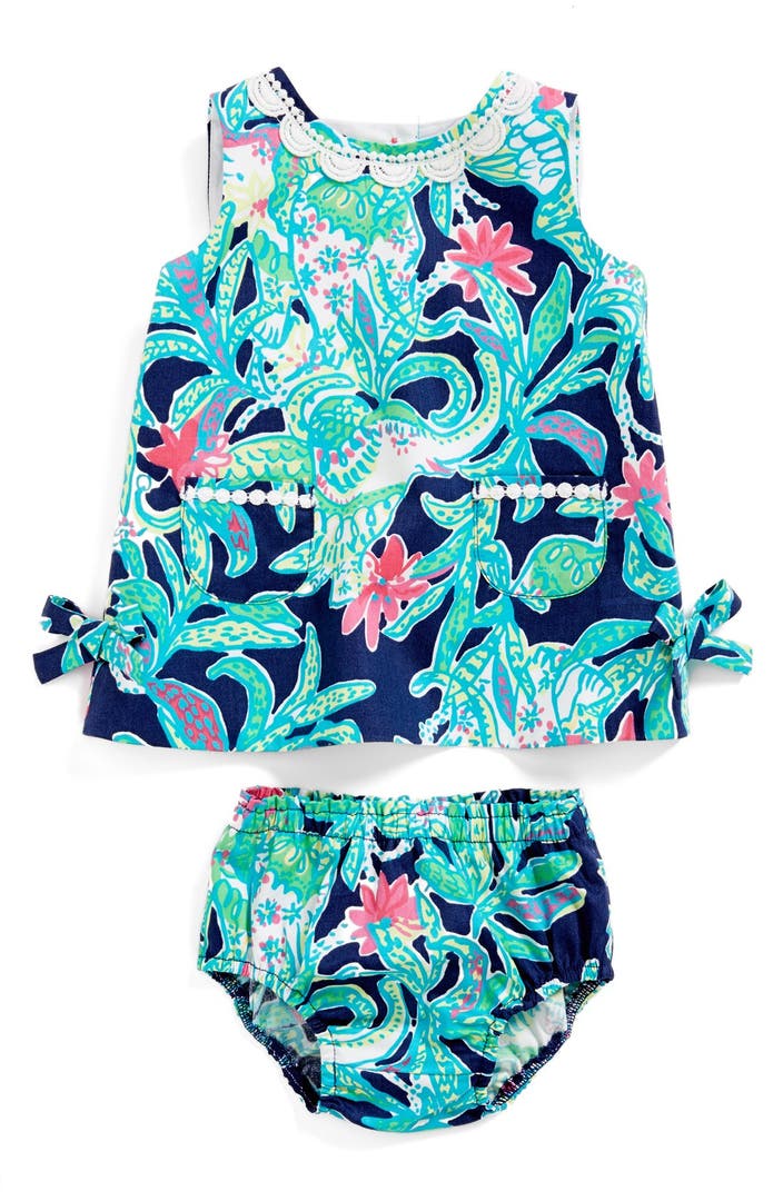 Lilly Pulitzer® 'Baby Lilly' Cotton Shift Dress & Bloomers (Baby Girls ...