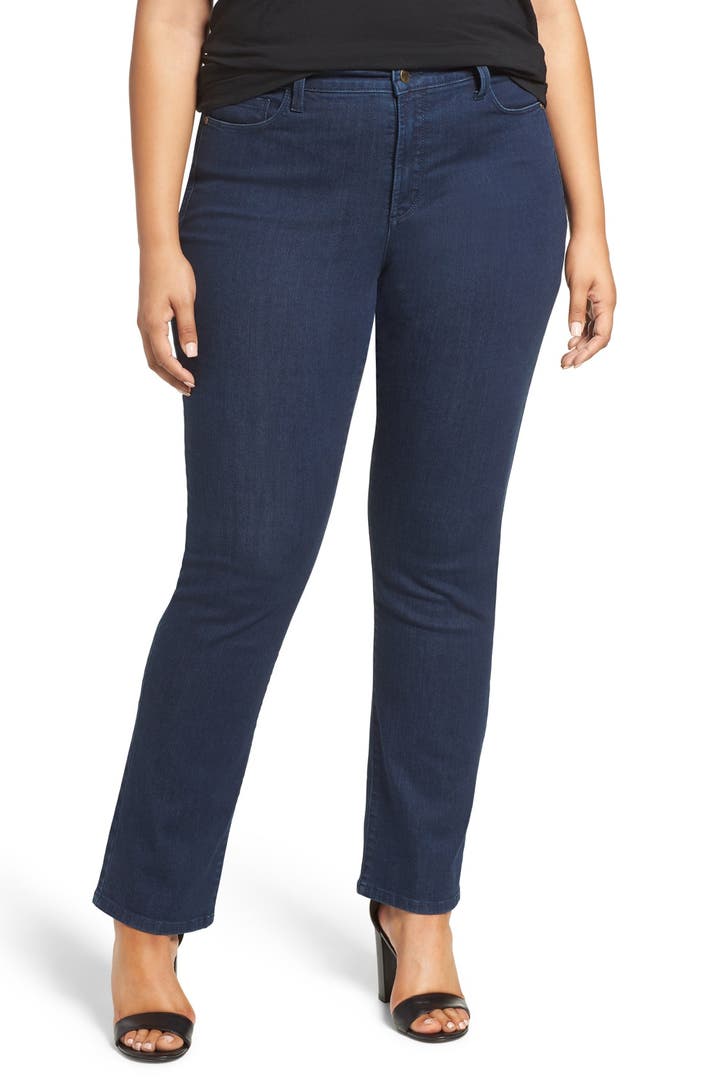 NYDJ Marilyn Stretch Straight Leg Jeans (Highpoint) (Plus Size) | Nordstrom