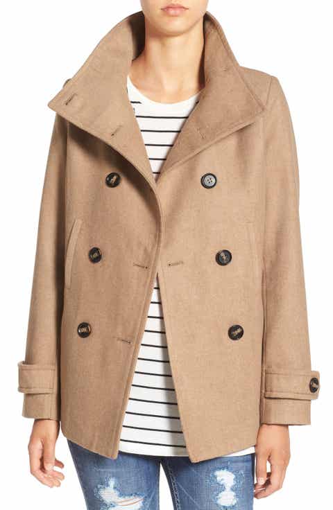 Women's Brown Wool & Wool-Blend Coats | Nordstrom