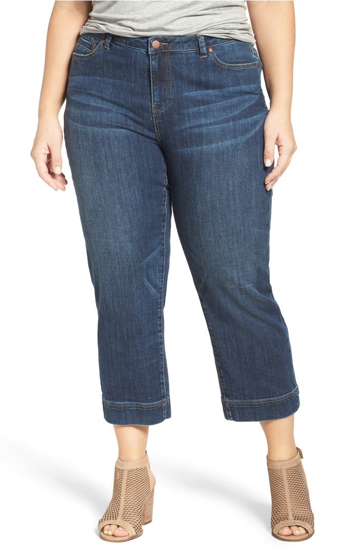 Sejour Wide Leg Crop Jeans (Plus Size) | Nordstrom