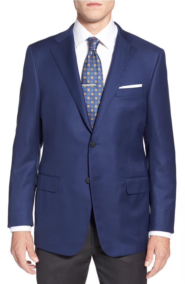 Hickey Freeman 'The Traveler' Classic Fit Solid Wool Sport Coat | Nordstrom
