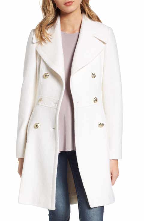 Women's White Wool & Wool-Blend Coats | Nordstrom