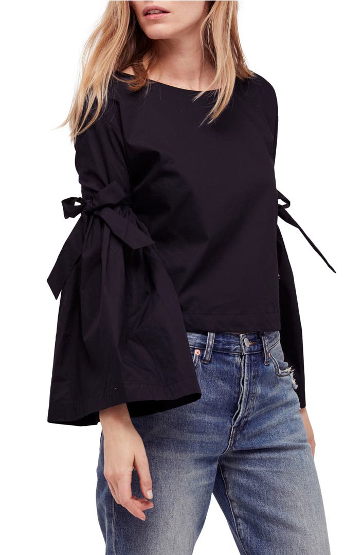 Free People So Obviously Yours Bell Sleeve Top | Nordstrom