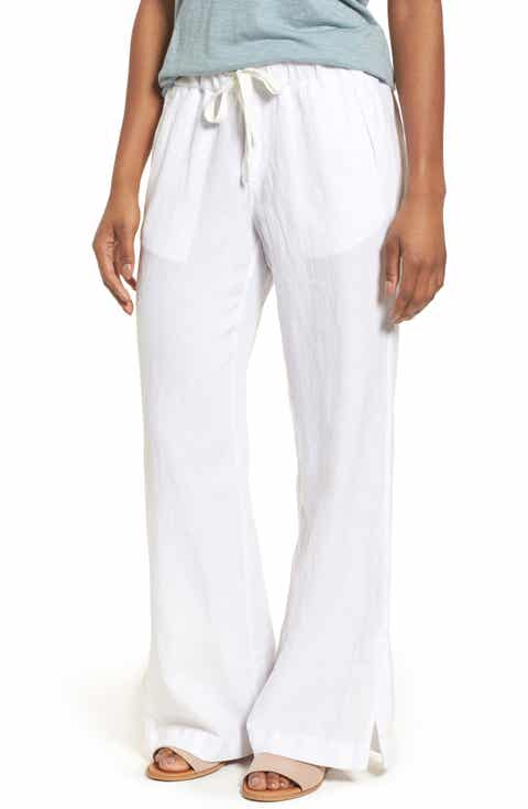 Women's White Linen Pants | Nordstrom