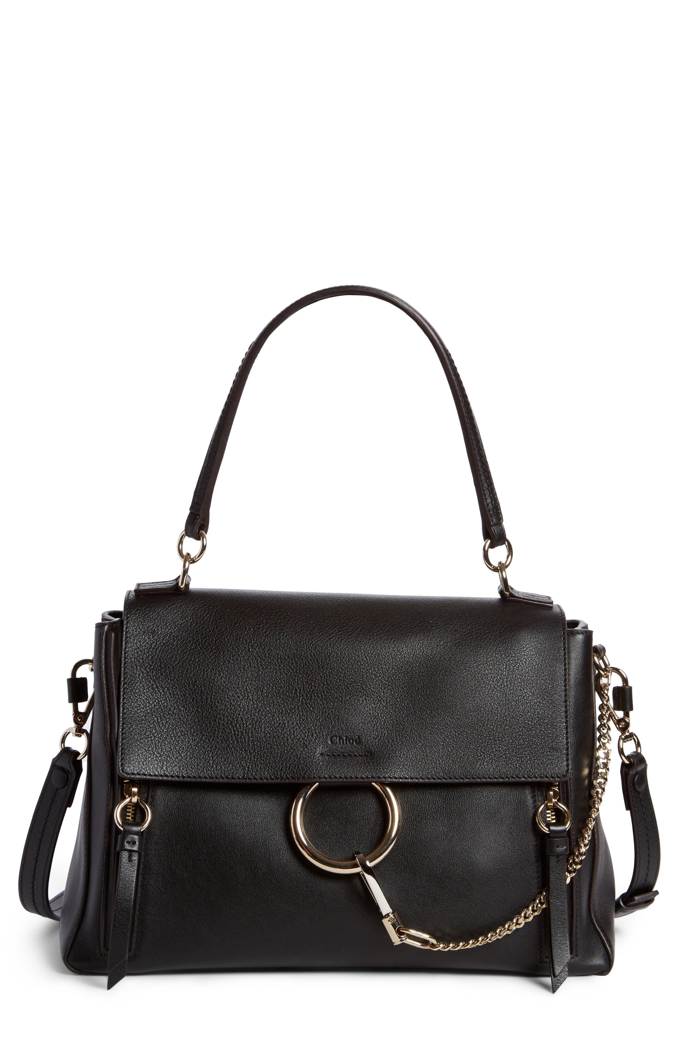 black satchel purses