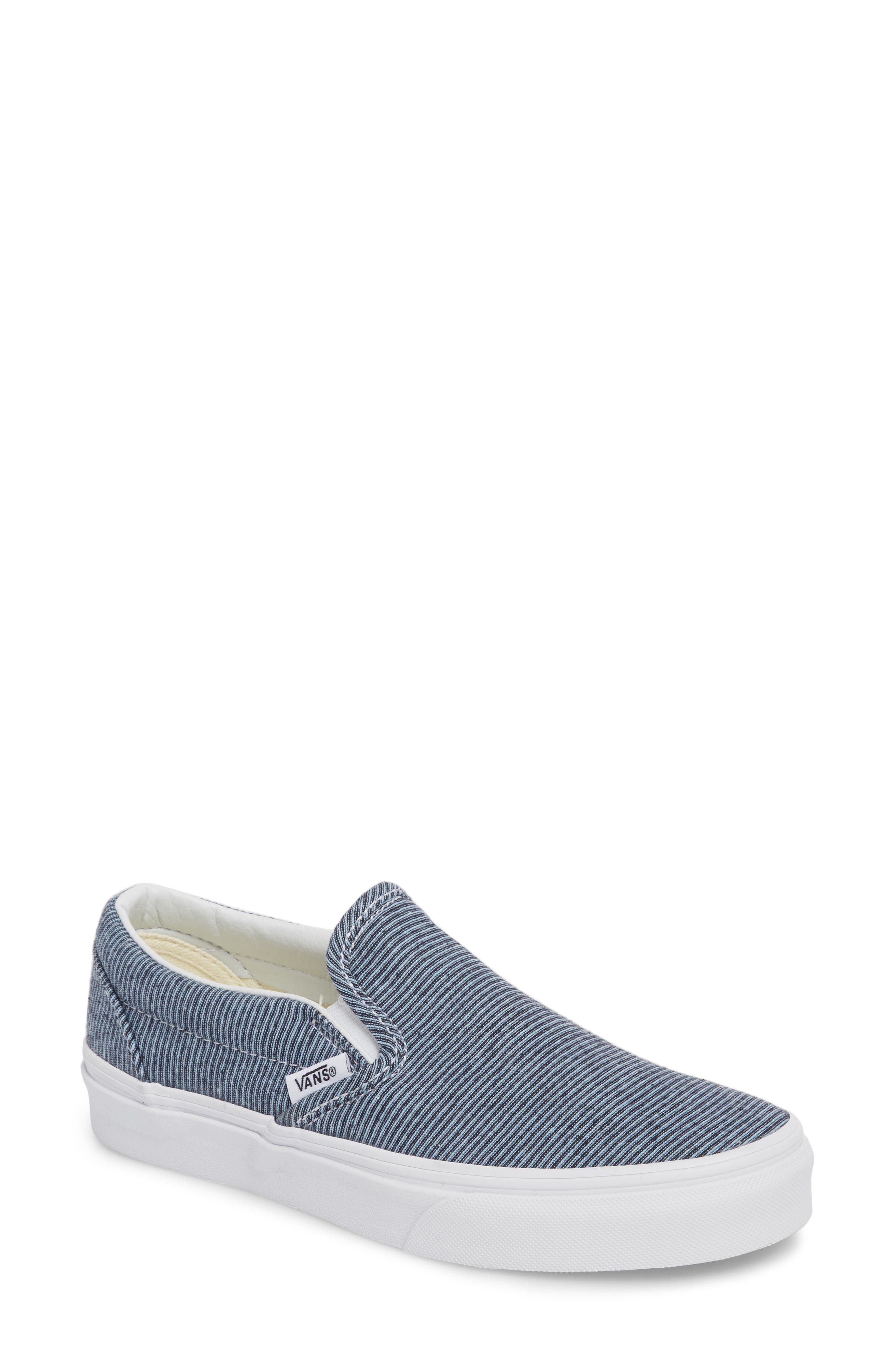 vans slip on blu