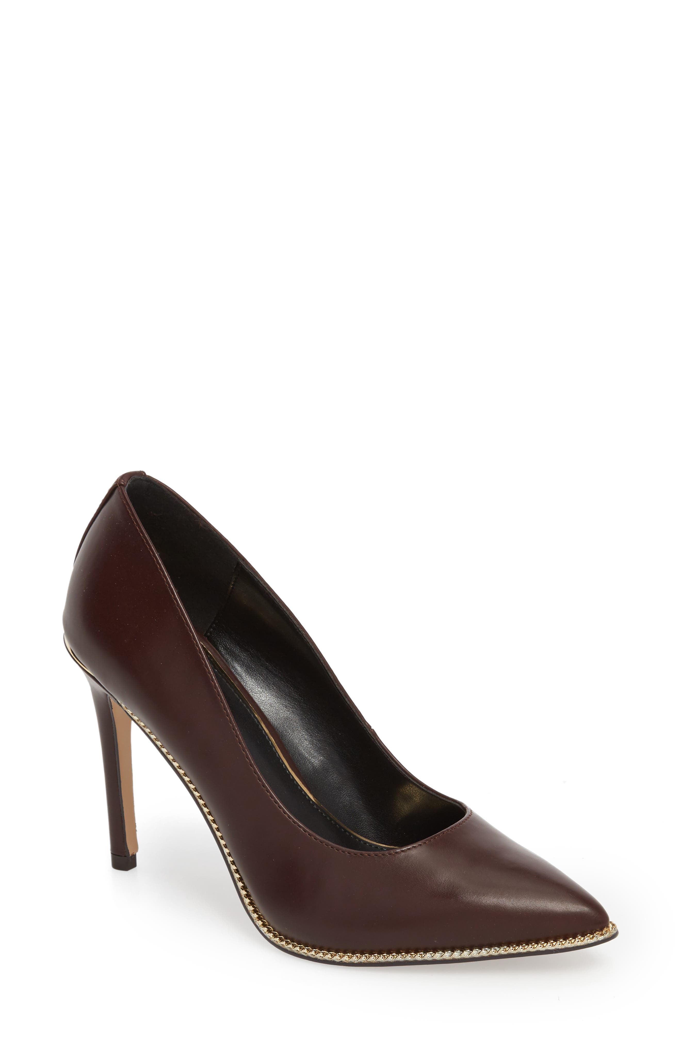 bcbgeneration harleigh chain pointy toe pumps