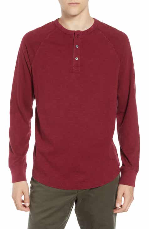 Men's Red Henley Long Sleeve & T-Shirts | Nordstrom