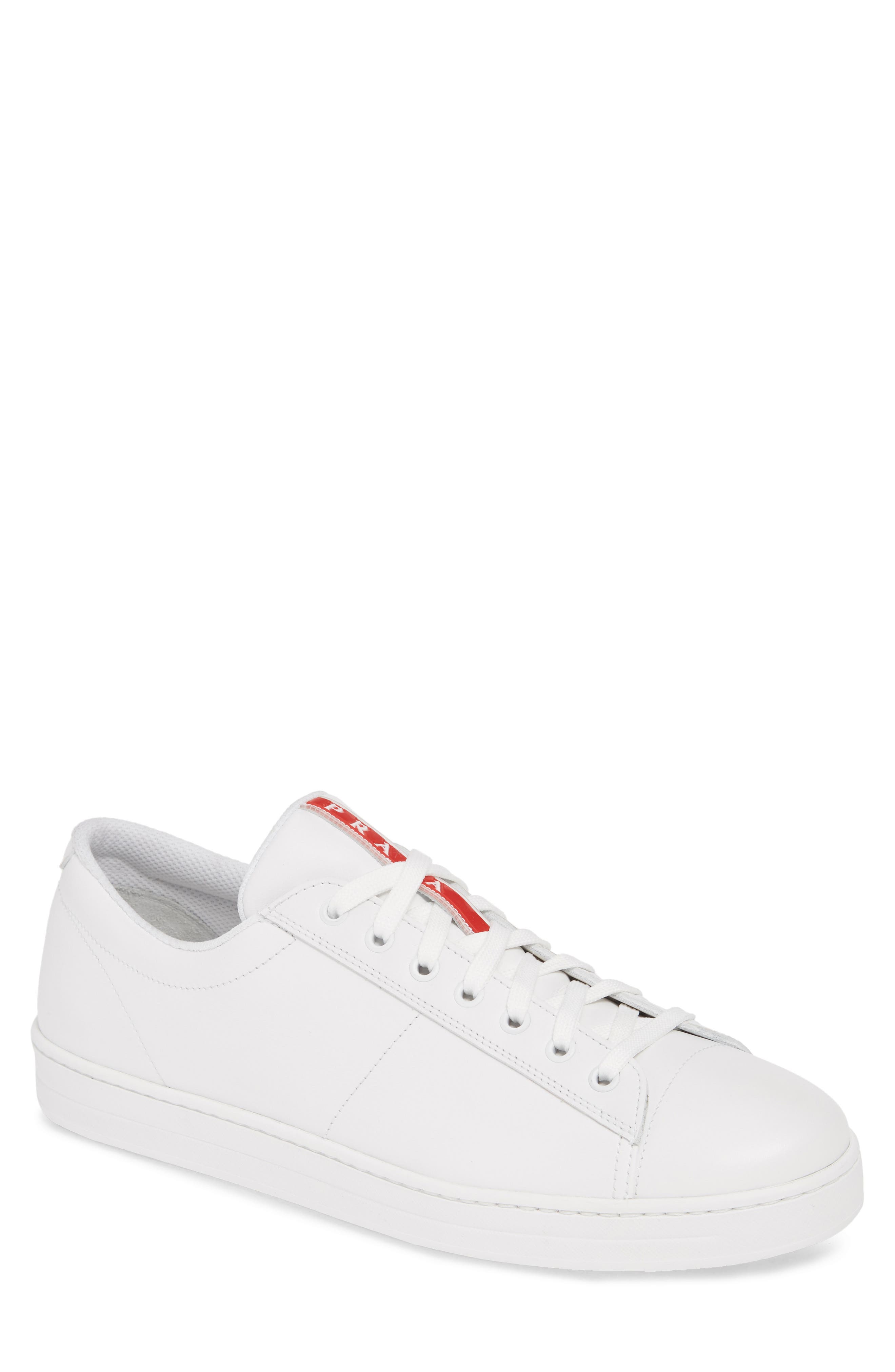 all white prada sneakers