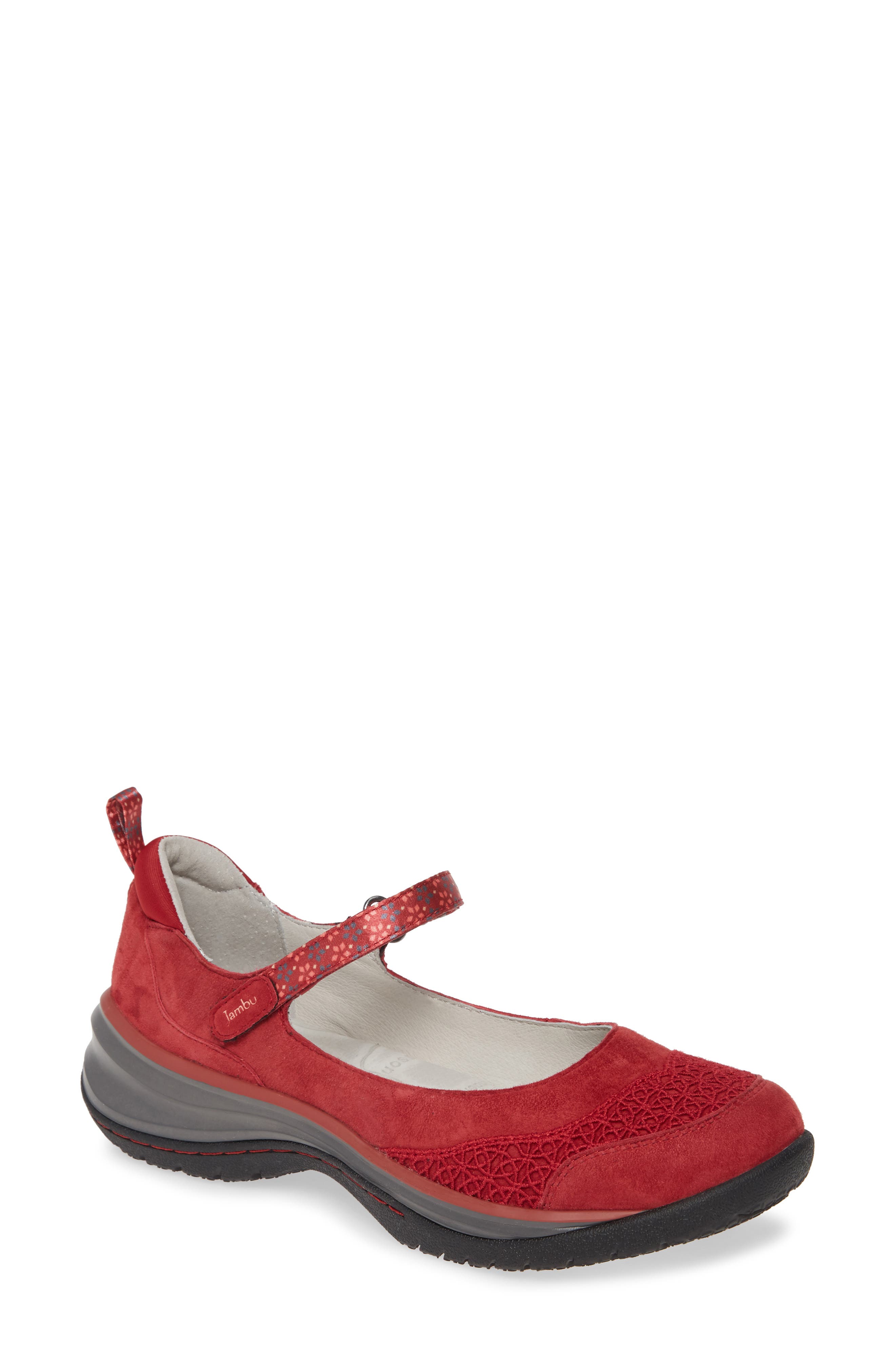 red jambu shoes