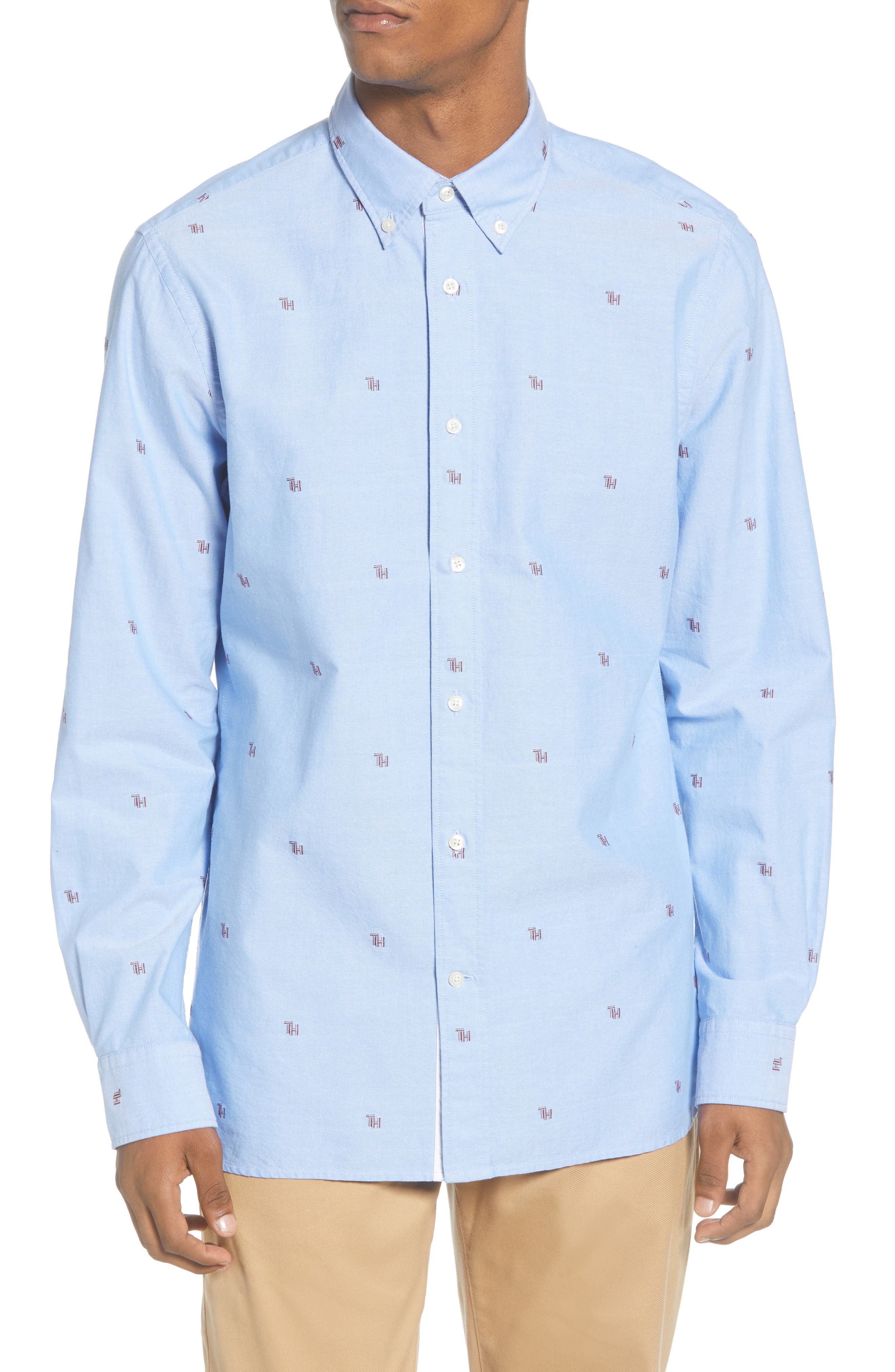 Tommy Hilfiger Boys Mini Pattern Oxford Shirt Blouse