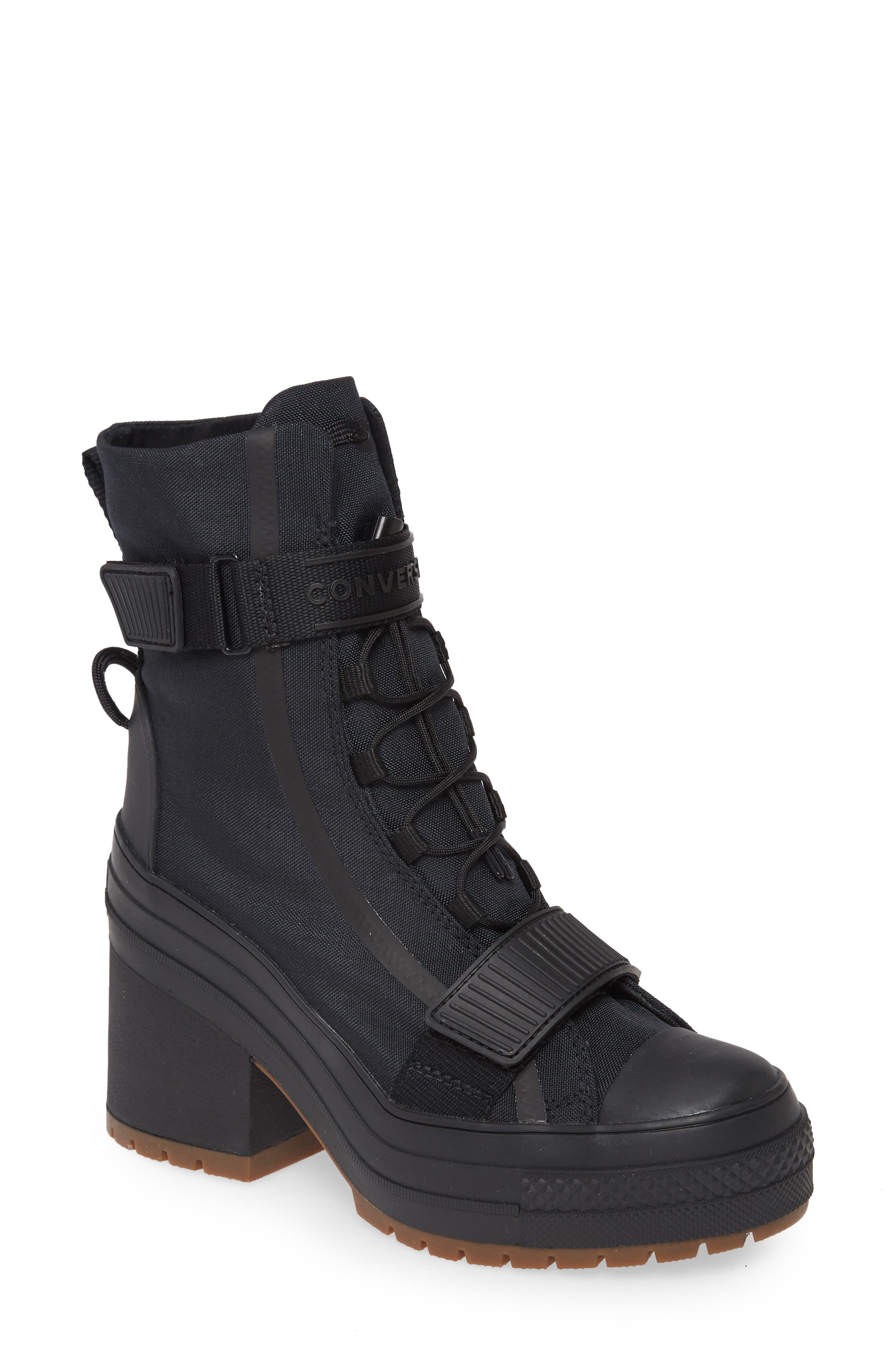 converse boots black
