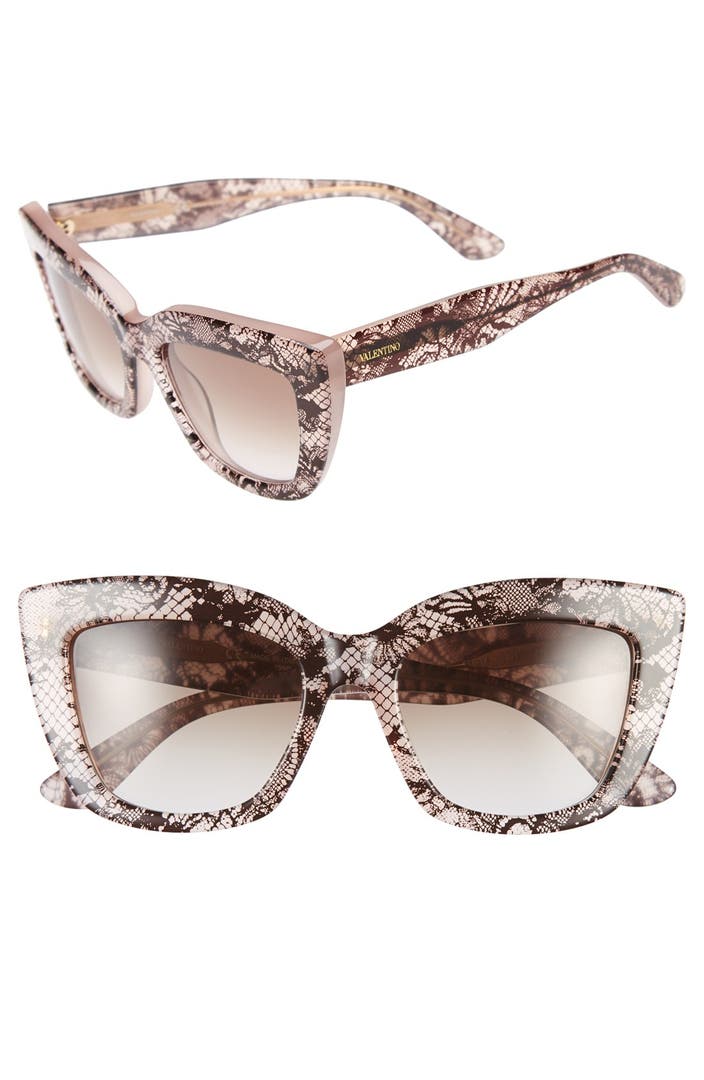 Valentino 'Lace' 51mm Cat Eye Sunglasses | Nordstrom