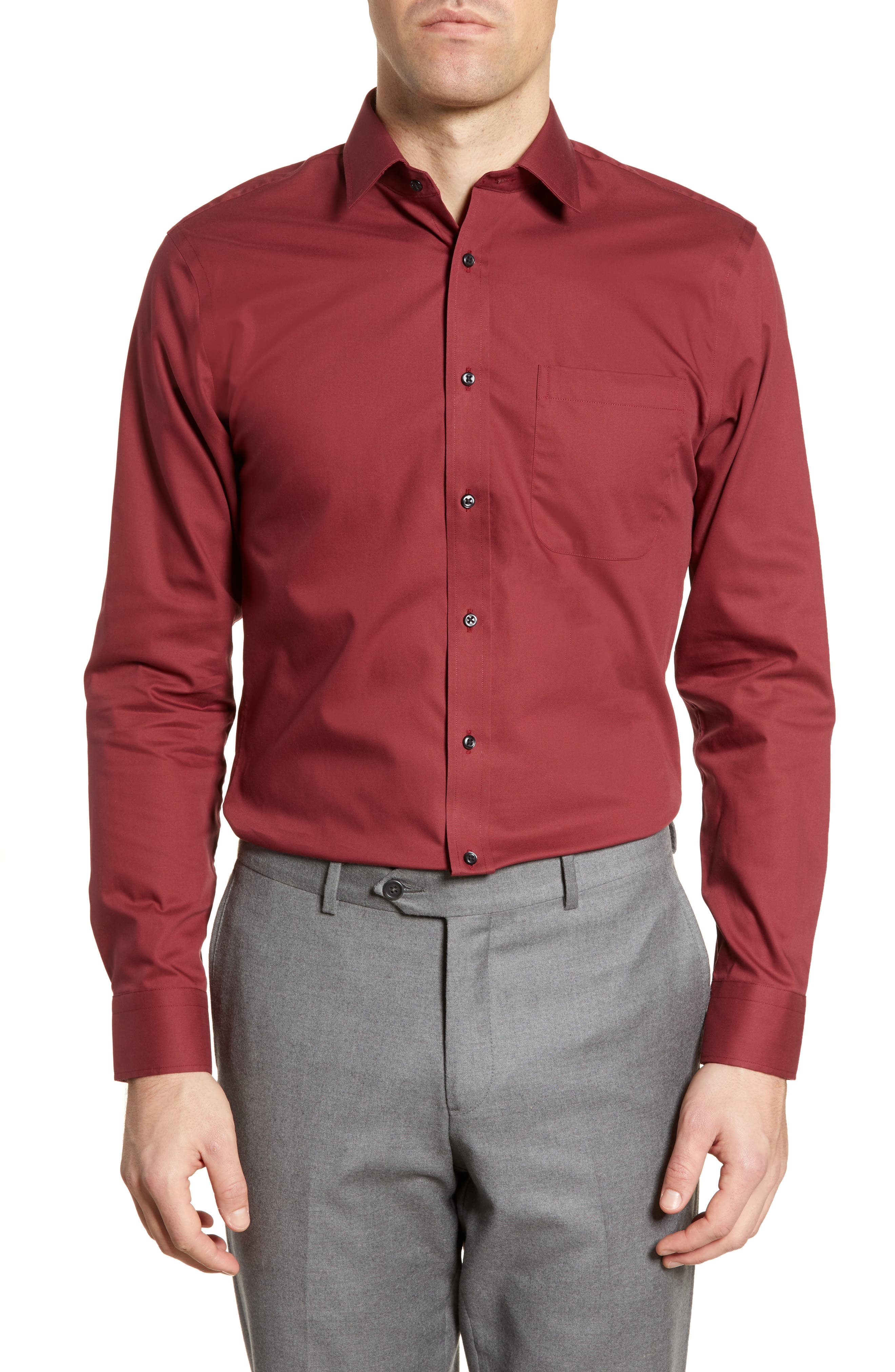 red shirt outfit for men