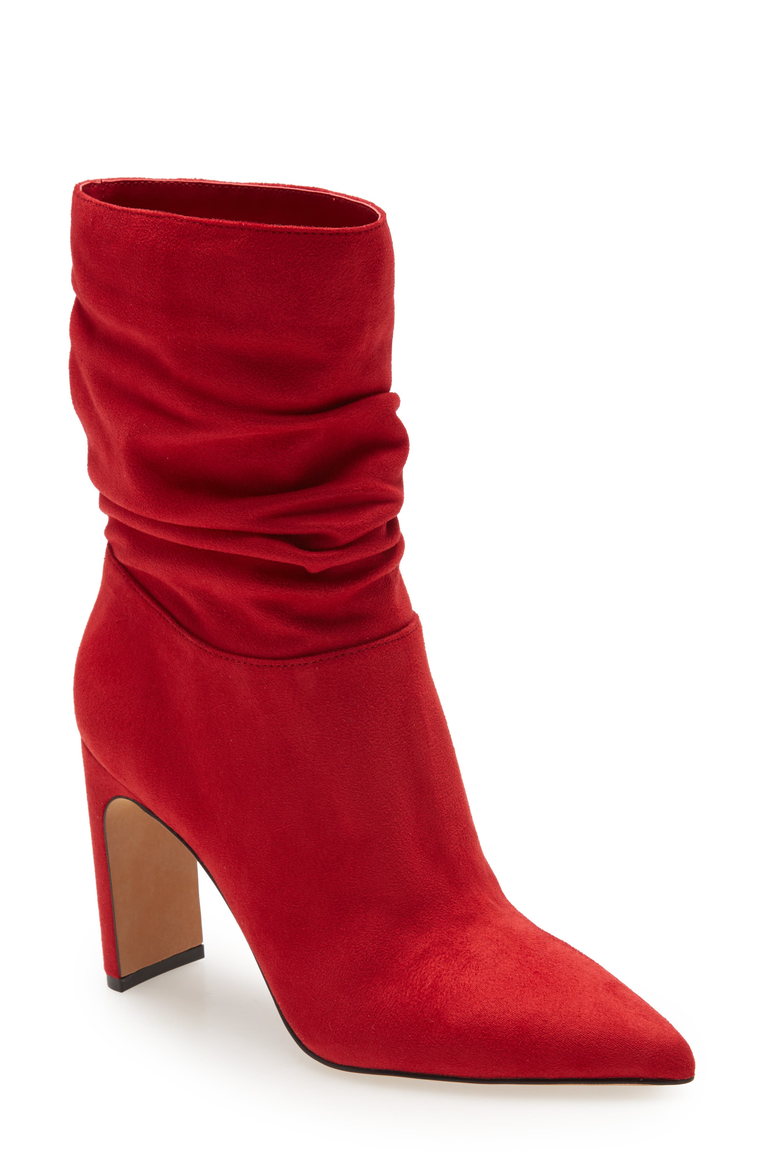 ladies red booties