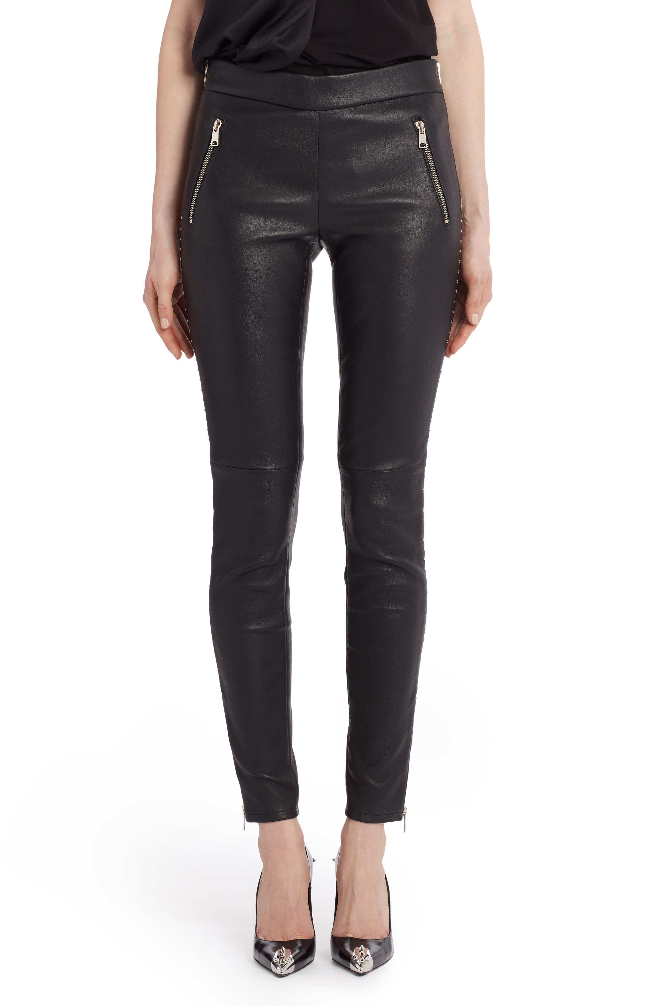 leather jean pants