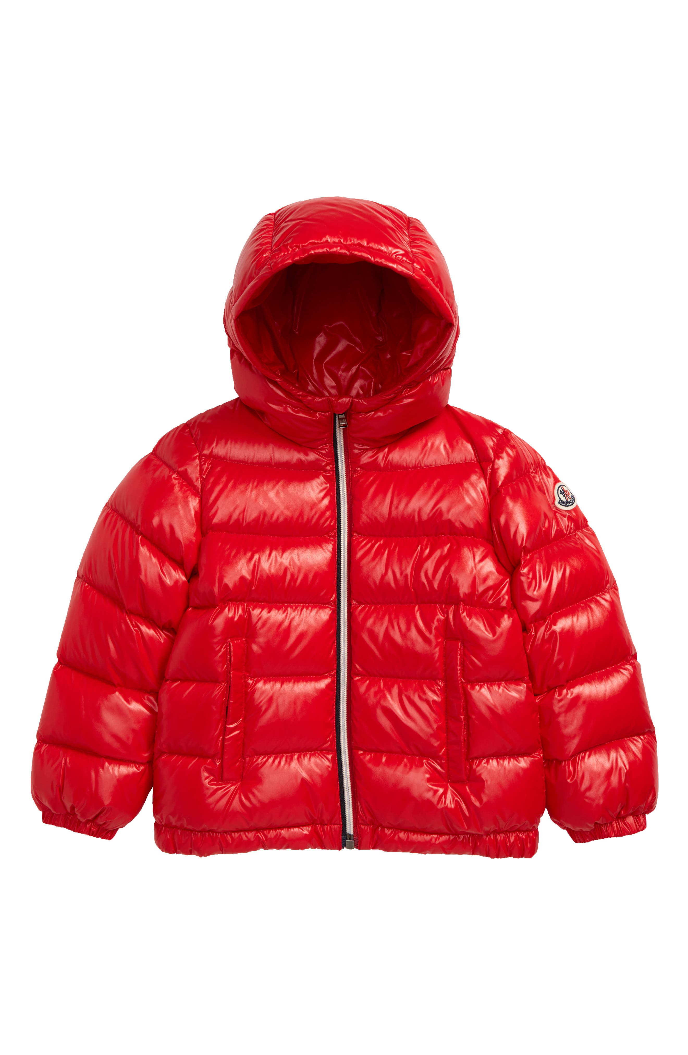 red moncler bubble coat