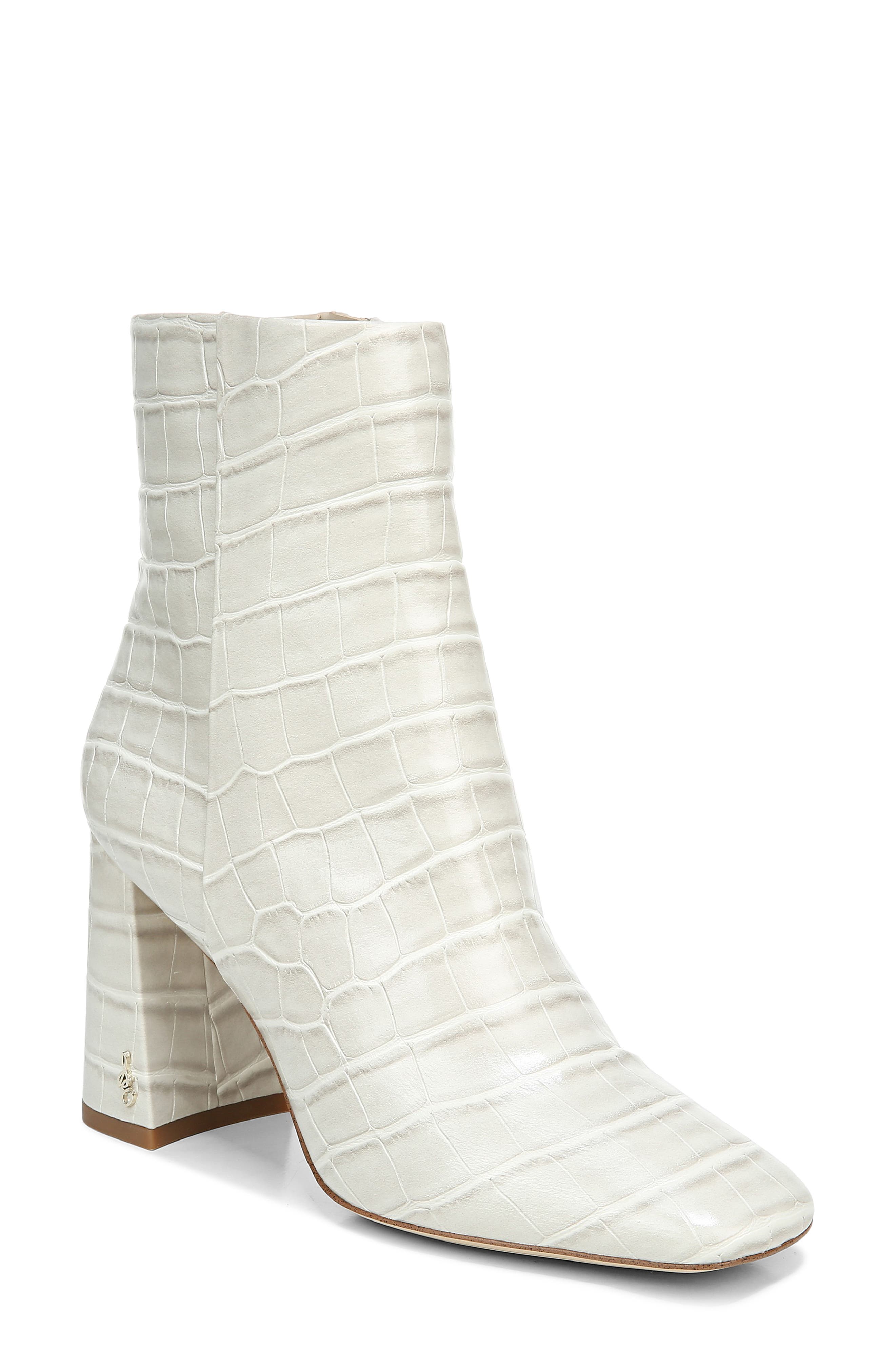 womens off white ankle boots