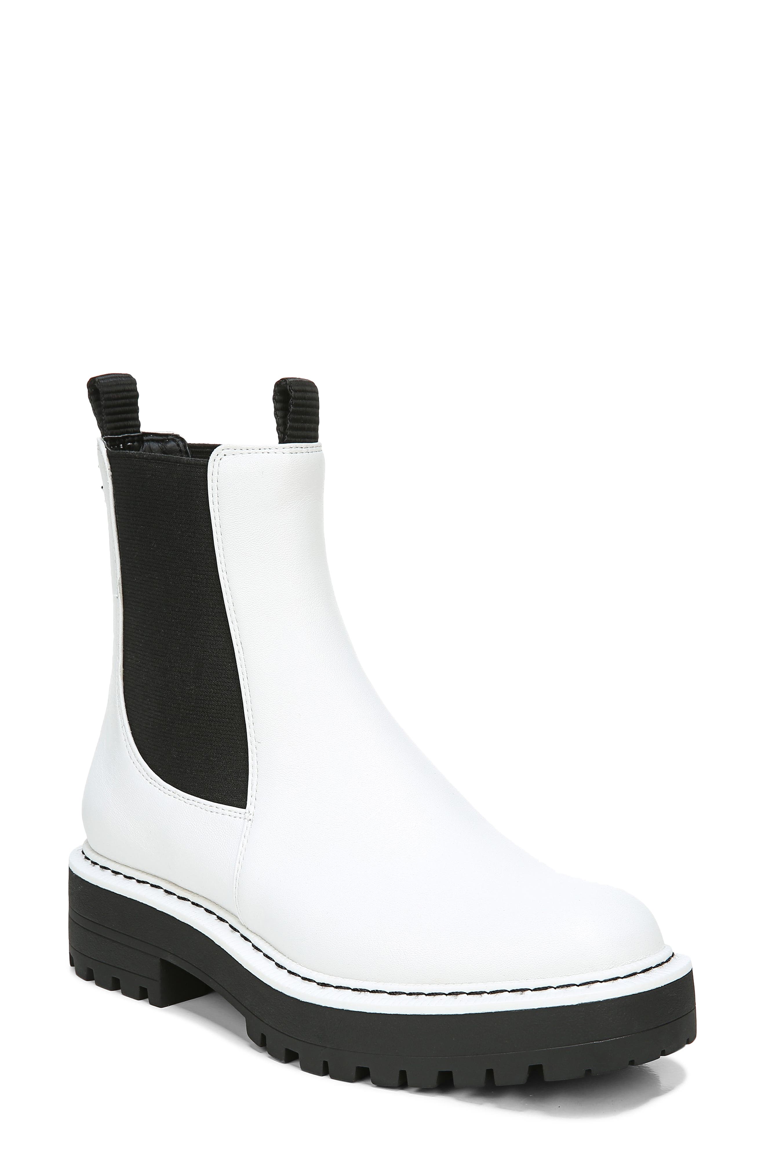 white leather boots womens